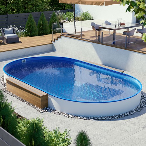 Ovalpool 90m 1 20m - x, 4,90m,